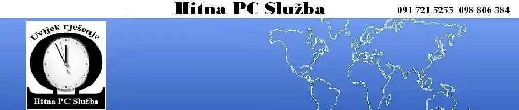 Najbrži PC servis laptopa, servis računala, kompjutera kod kuće Zagreb Hitna PC Služba.
