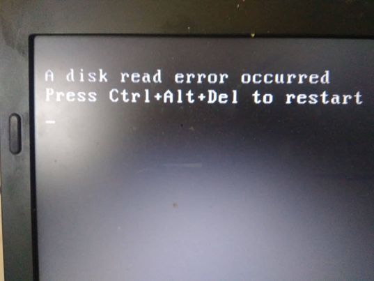 disk read error