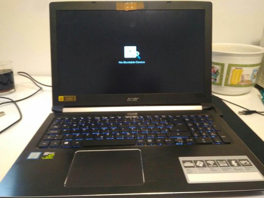 No bootable device Acer Nitro 5