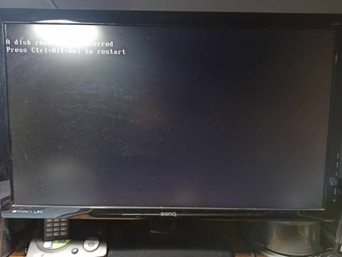 disk read error occured