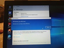 instalacija Windowsa 10 je aktivirana
