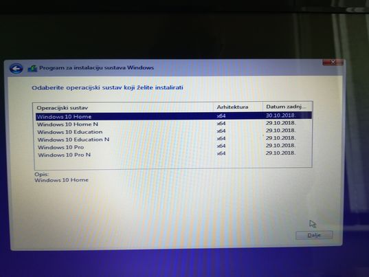 Kako instalirati Windows 10