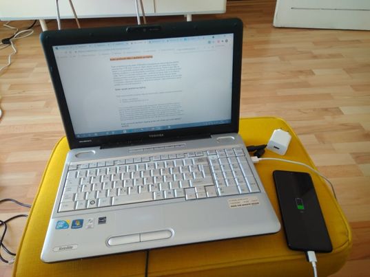 Kako povezati mobitel i laptop preko usb