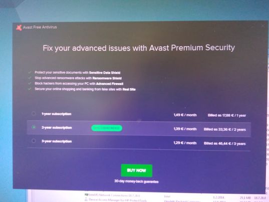 Nadogradnja antivirus Avast