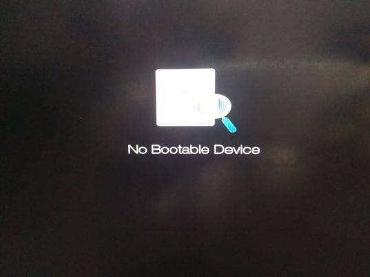 No bootable device