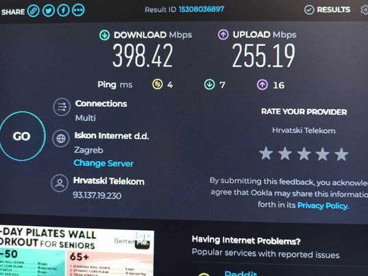 internet test speed by ookla