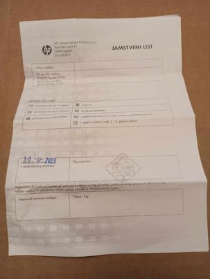 jamstveni list