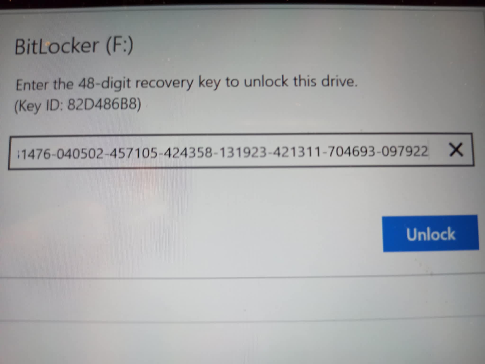 Bitlocker ključ