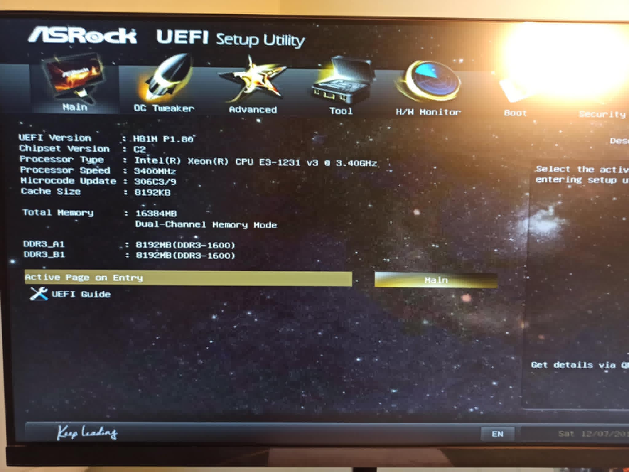 UEFI Bios utility