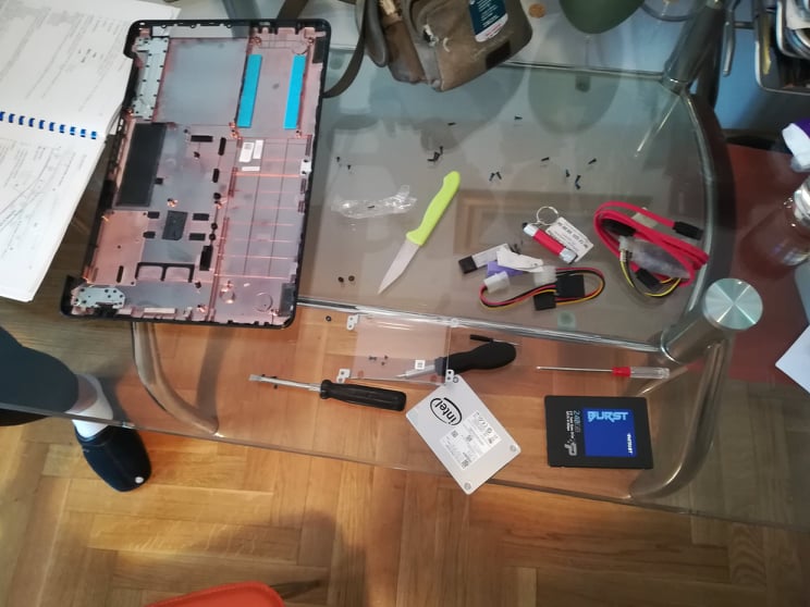 ugradnja ssd u laptop pokvaren hdd